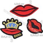 Lips Embroidered Patch