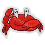 Crab Embroidered Patch 10x7.5 cm