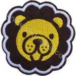 Teddy Bear Embroidered Patch 9x9 cm