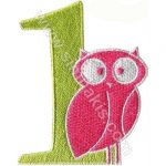 Owl Embroidered Patch 10x8 cm