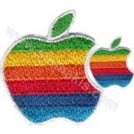 Apple Embroidered Patch 8x7 cm