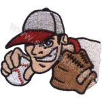 Baseball Embroidered Patch 10x8.5 cm