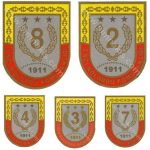 Helmet Removal Print Label Corps Command Emblem (5.5x4.5 cm)