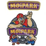 Moipark Logo Embroidered Patch (2 pieces: 10x10 cm & 10x3 cm)