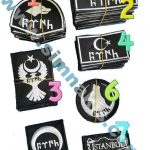 Göktürk Turkish Embroidered Patches (Sizes range from 5 cm to 9 cm)