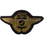 Azur Air Airlines SIM Embroidered Patch 11x6 cm