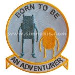 Born To Be Embroidered Patch 9x7.5 cm