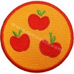 Apple Embroidered Patch 7x7 cm