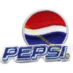 Pepsi Logo Embroidered Patch 7x7 cm