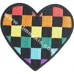 Heart Embroidered Patch 6.5x6 cm