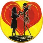 Love Heart Embroidered Patch 8x8 cm