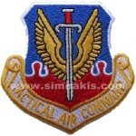 Tactical Air Command Embroidered Patch 9x9 cm