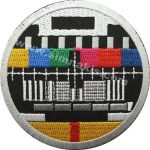 TV Television Technical Team Embroidered Patch 8x8 cm