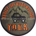 Tabiat Off Road Kulübü T.O.R.K Embroidered Patch 9x9 cm
