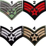 Foreign Military Ranks Embroidery Patch (8x9 cm)