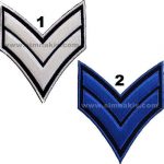 Foreign Military Rank Embroidery Patch (7.5x8.5 cm)
