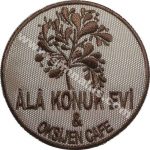 Ala Konuk Evi & Oksijen Cafe Embroidered Patch (8x8 cm)