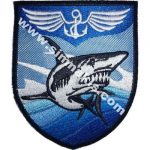 Shark Embroidered Patch 9x7.5 cm