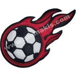 Football Ball Embroidered Patch (12x6 cm)