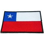 Chile Embroidered Flag 5x8 cm