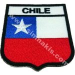 Chile Embroidered Flag 6.5x8 cm