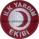 İş Güvenliği İlk Yardım Ekibi Embroidered Patch (8x8 cm)
