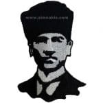 Atatürk Portrait Embroidered Patch (5.5x8 cm)