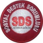 Occupational Safety SDS Social Support Officer Embroidered Patch (8x8 cm)