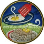 Yumurta Kahvaltı Embroidered Patch (9x9 cm)