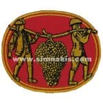 Grape Bunch Embroidered Patch (8x10 cm)