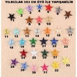 Five-Pointed Star Embroidered Patch (3.5x3.5 cm)