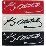 Mustafa Kemal Atatürk Signature Embroidered Patch (3.5x10 cm)