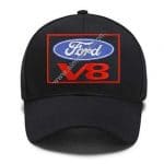 Ford V8 Embroidered Patch Cap (Adjustable Velcro Strap)