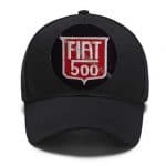 FIAT 500 Embroidered Patch Cap (Adjustable Velcro Strap)