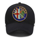 Alfa Romeo Embroidered Patch Cap (Adjustable Velcro Strap)