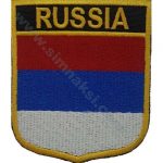 Russia Embroidered Flag 8x6.5