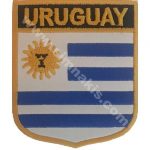 Uruguay Embroidered Flag 8x6,5