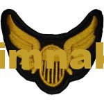 Aviator Wings Embroidered Patch 6x5 cm