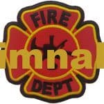 Occupational Safety Fire Logo Embroidered Patch 9x9 cm