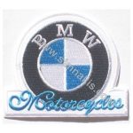 BMW Motorcycle Embroidered Emblem 10x8 cm