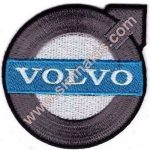 Volvo Embroidered Patch Charcoal Gray 8x7 cm