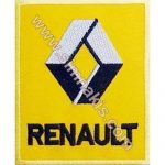 Renault Embroidered Patch Yellow and Black 8x6.5 cm