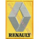 Renault Embroidered Patch Yellow and Gray 8x5.5 cm