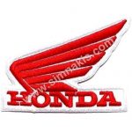 Honda Embroidered Patch Red 11x9 cm