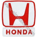 Honda Embroidered Patch Red & White 7.5x7 cm