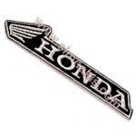 Honda Embroidered Patch Black 11x2.5 cm