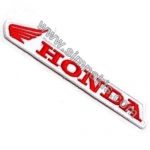 Honda Embroidered Patch White 11x2.5 cm