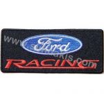 Ford Racing Black Embroidered Patch 10x4 cm