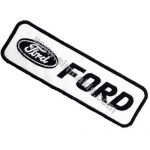 Ford Embroidered Patch White 12x3.7 cm