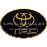 Toyota Embroidered Patch Emblem Black 8.5x5.5 cm